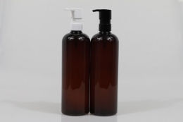 오일펌프(M) 24&Oslash; PET 500ml 원형갈색용기(L)