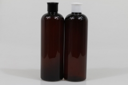 왕관캡 24&Oslash; PET 500ml 원형갈색용기(L)