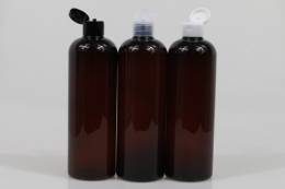 원터치캡 24&Oslash; PET 500ml 원형갈색용기(L)