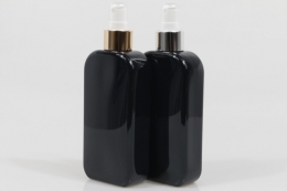 금속스프레이 PET 250ml 사각납작검정용기