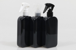 미니건스프레이 PET 250ml 사각납작검정용기