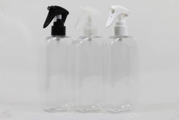 미니건스프레이 PET 300ml 사각납작투명용기