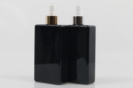 금속스프레이 PET 330ml 사각납작검정용기