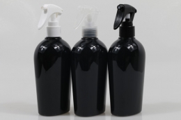미니건스프레이 PET 300ml 납작타원검정용기