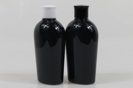 왕관캡 PET 300ml 납작타원검정용기