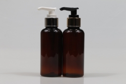 금속디스펜서 PET 120ml 원형갈색용기(R)