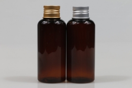 금속캡 PET 120ml 원형갈색용기(R)