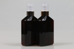 금속에센스펌프 PET 220ml 사각납작갈색용기(A)
