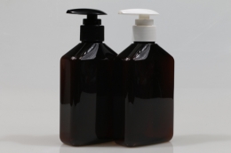 디스펜서(M) PET 220ml 사각납작갈색용기(A)