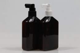 헤어스프레이 PET 220ml 사각납작갈색용기(A)