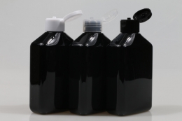 원터치캡 PET 220ml 사각납작검정용기(A)