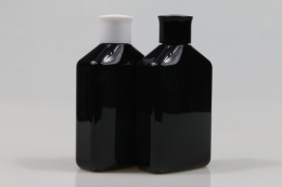 왕관캡 PET 220ml 사각납작검정용기(A)