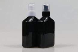 에센스펌프 PET 220ml 사각납작검정용기(A)