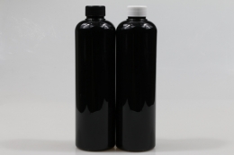 일반캡(톱니) PET 550ml 원형검정용기(L)