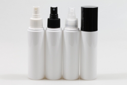 오버캡(검정)스프레이 PET 100ml 원형백색용기