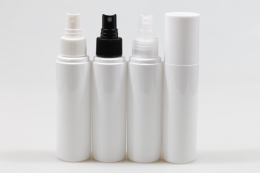 오버캡(백색)스프레이 PET 100ml 원형백색용기