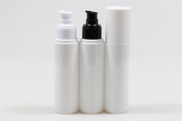 오버캡(백색)에센스펌프 PET 100ml 원형백색용기