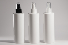 스프레이 PET 250ml 원형각백색용기