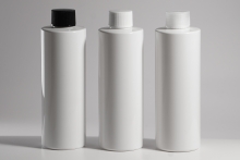 일반캡(톱니) PET 250ml 원형각백색용기