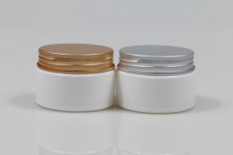 금속캡(B-무광) PP 30g 원형백색용기(이중조립/리드포함)