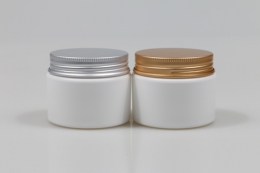 금속캡 PP 50g 원형백색용기(이중조립/리드포함)