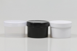 크림 PP 100g 원형각용기(리드포함)