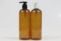 디스펜서(M2) PET 400ml 원형갈색용기(LR)