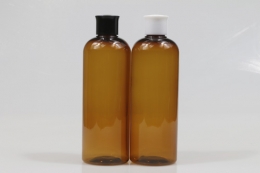 왕관캡 PET 400ml 원형갈색용기(LR)