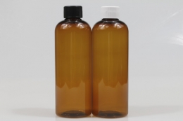 안전캡 PET 400ml 원형갈색용기(LR)