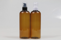 에센스펌프 PET 400ml 원형갈색용기(LR)