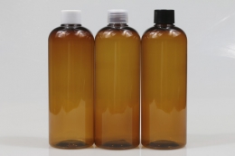 일반캡(민자) PET 400ml 원형갈색용기(LR)