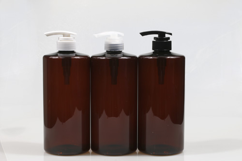디스펜서(베이직) PET 1000ml 원형갈색용기