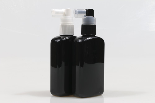 헤어스프레이 PET 100ml 사각납작검정용기