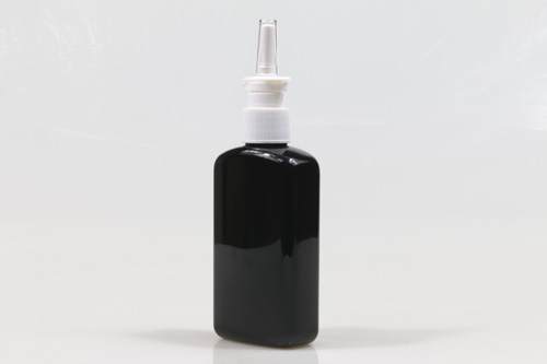 코스프레이 PET 100ml 사각납작검정용기