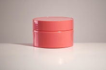 크림 PP 80g 원형딥핑크용기(리드포함)