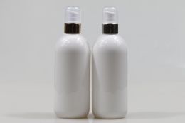 금속에센스펌프 PET 390ml 원형백색용기