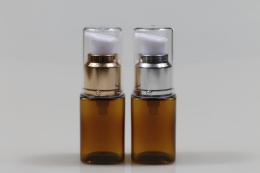 금속에센스펌프 PET 30ml 사각연갈색용기(S)