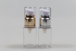 금속에센스펌프 PET 30ml 사각투명용기(S)
