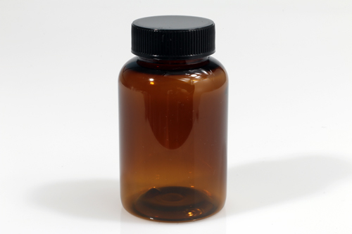 일반캡(검정) PET 130ml 원형갈색용기