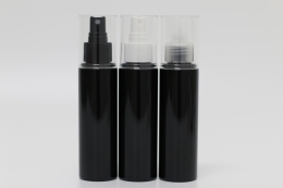오버캡(투명)스프레이 PET 100ml 원형검정용기