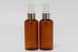 금속스프레이 PET 80ml 원형갈색용기(R)