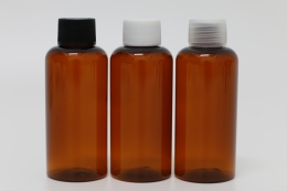 일반캡(톱니) PET 80ml 원형갈색용기(R)