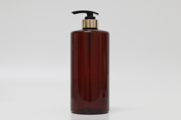금속디스펜서 PET 1000ml 원형갈색용기