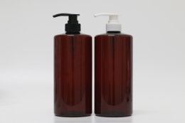디스펜서(M3) PET 1000ml 원형갈색용기