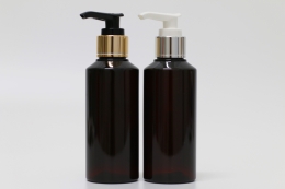 금속디스펜서 PET 150ml 원형진갈색A형용기