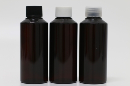 일반캡(톱니) PET 150ml 원형진갈색A형용기