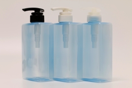 디스펜서(베이직) PET 500ml 사각납작연하늘용기(Y)