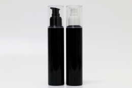 오버캡(투명)에센스펌프 PET 120ml 원형검정용기