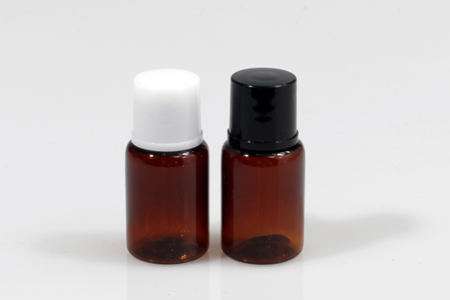샘플 PET 5ml 원형갈색용기