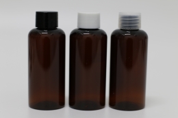 일반캡(민자) PET 80ml 원형 짙은 갈색용기(R)